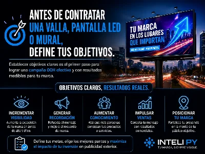 Cómo definir objetivos antes de invertir en publicidad exterior