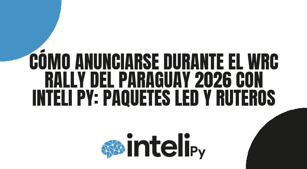 CÓMO ANUNCIARSE DURANTE EL WRC RALLY DEL PARAGUAY 2026 CON INTELI PY: PAQUETES LED Y RUTEROS